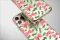 Clear Clear Glitch Art Christmas Pine Bow Pattern Phone Case Cover for iPhone 17 Pro Max 16 15 Plus 14 13 Mini Samsung S25 S24 Pixel 10 9 8584 - Image 4