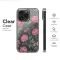 Clear Clear Glitch Art Peony Floral Vintage Botanical Illustration Phone Case Cover for iPhone 17 Pro Max 16 15 13 Samsung S25 S24 Pixel 9177 - Image 6