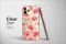 Clear Clear Glitch Art Pink Carnation Floral Pattern Phone Case Cover for iPhone 17 Pro Max 16 15 Plus 14 13 Mini Samsung S25 S24 Pixel 10 9 8714 - Image 2