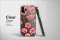 Clear Clear Glitch Art Pink Carnation Floral Pattern Phone Case Cover for iPhone 17 Pro Max 16 15 Plus 14 13 Mini Samsung S25 S24 Pixel 10 9 8714 - Image 3