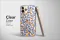 Clear Clear Glitch Botanical Blue Leaf Orange Berry Pattern Phone Case Cover for iPhone 17 Pro Max 16 15 13 Samsung S25 S24 Pixel 8787 - Image 2
