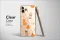 Clear Clear Glitchy Halloween Dogs and Pumpkin Pattern Phone Case Cover for iPhone 17 Pro Max 16 15 13 Samsung S25 S24 Pixel 8229 - Image 2