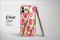 Clear Clear Pink Tulip Floral with Abstract Glitch Art Pattern Phone Case Cover for iPhone 17 Pro Max 16 15 13 Samsung S25 S24 Pixel 8811 - Image 2
