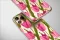 Clear Clear Pink Tulip Floral with Abstract Glitch Art Pattern Phone Case Cover for iPhone 17 Pro Max 16 15 13 Samsung S25 S24 Pixel 8811 - Image 4