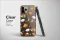 Clear Clear Thanksgiving Food Pattern Autumn Harvest Illustration Phone Case Cover for iPhone 17 Pro Max 16 15 13 Samsung S25 S24 Pixel 8478 - Image 3
