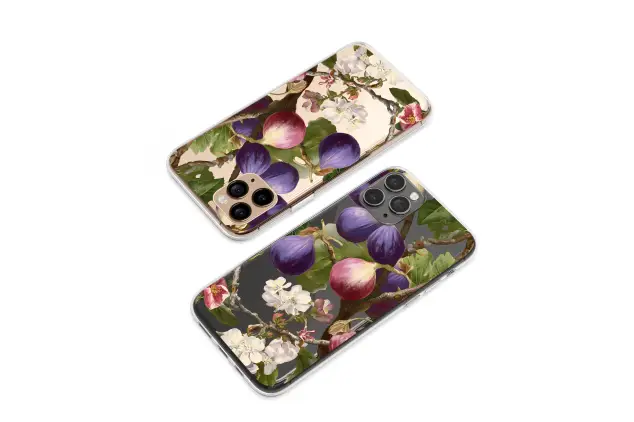 Clear Clear Vintage Botanical Fig Tree Floral Art Print Phone Case Cover for iPhone 17 Pro Max 16 15 13 Samsung S26 S25 Pixel 9837