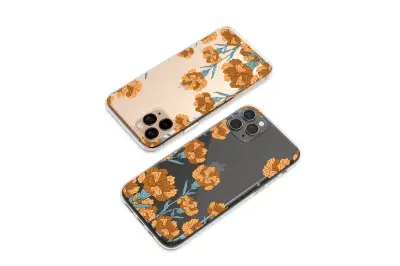 Clear Clear Vintage Carnation Floral Art Illustration Phone Case Cover for iPhone 17 Pro Max 16 15 13 Samsung S26 S25 Pixel 10126 - Image 2