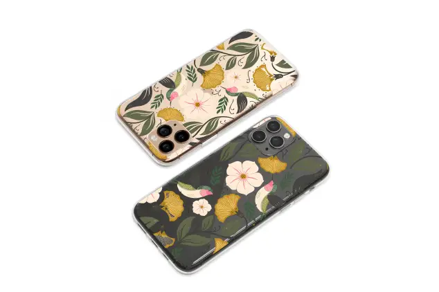 Clear Clear Vintage Hummingbird Floral Garden Pattern Phone Case Cover for iPhone 17 Pro Max 16 15 Plus 14 13 Mini Samsung S26 S25 Pixel 10 9 9451