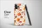 Clear Clear Watercolor Autumn Harvest Pumpkin Mushroom Design Phone Case Cover for iPhone 17 Pro Max 16 15 13 Samsung S25 S24 Pixel 8335 - Image 3