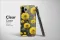 Clear Clear Yellow Dandelion Floral Art with Abstract Glitch Background Phone Case Cover for iPhone 17 Pro Max 16 15 13 Samsung S25 S24 Pixel 8328 - Image 3