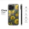 Clear Clear Yellow Dandelion Floral Art with Abstract Glitch Background Phone Case Cover for iPhone 17 Pro Max 16 15 13 Samsung S25 S24 Pixel 8328 - Image 6