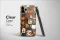Clear Cozy Autumn Harvest Coffee Pattern Phone Case iPhone Samsung Cover Pixel 7562 - Image 3