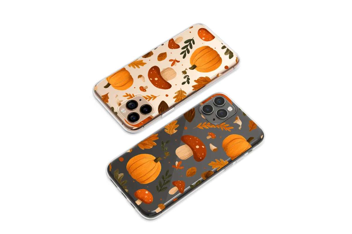 Clear Enchanted Autumn Forest Floor Phone Case iPhone Samsung Cover Pixel 7442 - Image 1