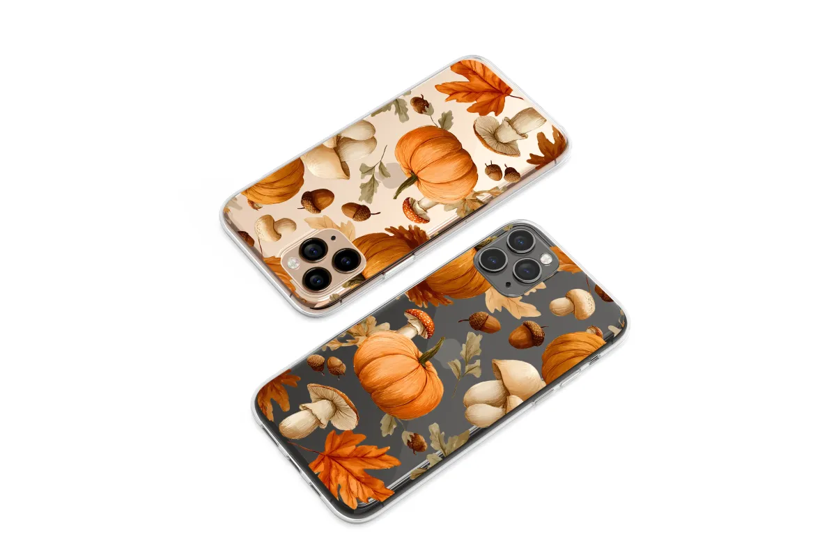 Clear Enchanted Autumn Woods Harvest Phone Case iPhone Samsung Cover Pixel 7769 - Image 1