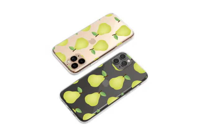 Clear Fresh Orchard Pear Stripe Design Phone Case iPhone Samsung Cover Pixel 7325