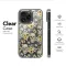 Clear Garden of Gilded Skulls Phone Case iPhone Samsung Cover Pixel 6653 - Image 6