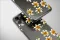 Clear Golden Lilies at Midnight Bloom Phone Case iPhone Samsung Cover Pixel 7102 - Image 5