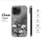 Clear Gothic Wildflower Skulls Botanical Art Phone Case iPhone Samsung Cover Pixel 7894 - Image 6