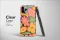 Clear Groovy Garden Retro Floral Art Phone Case iPhone Samsung Cover Pixel 7709 - Image 3