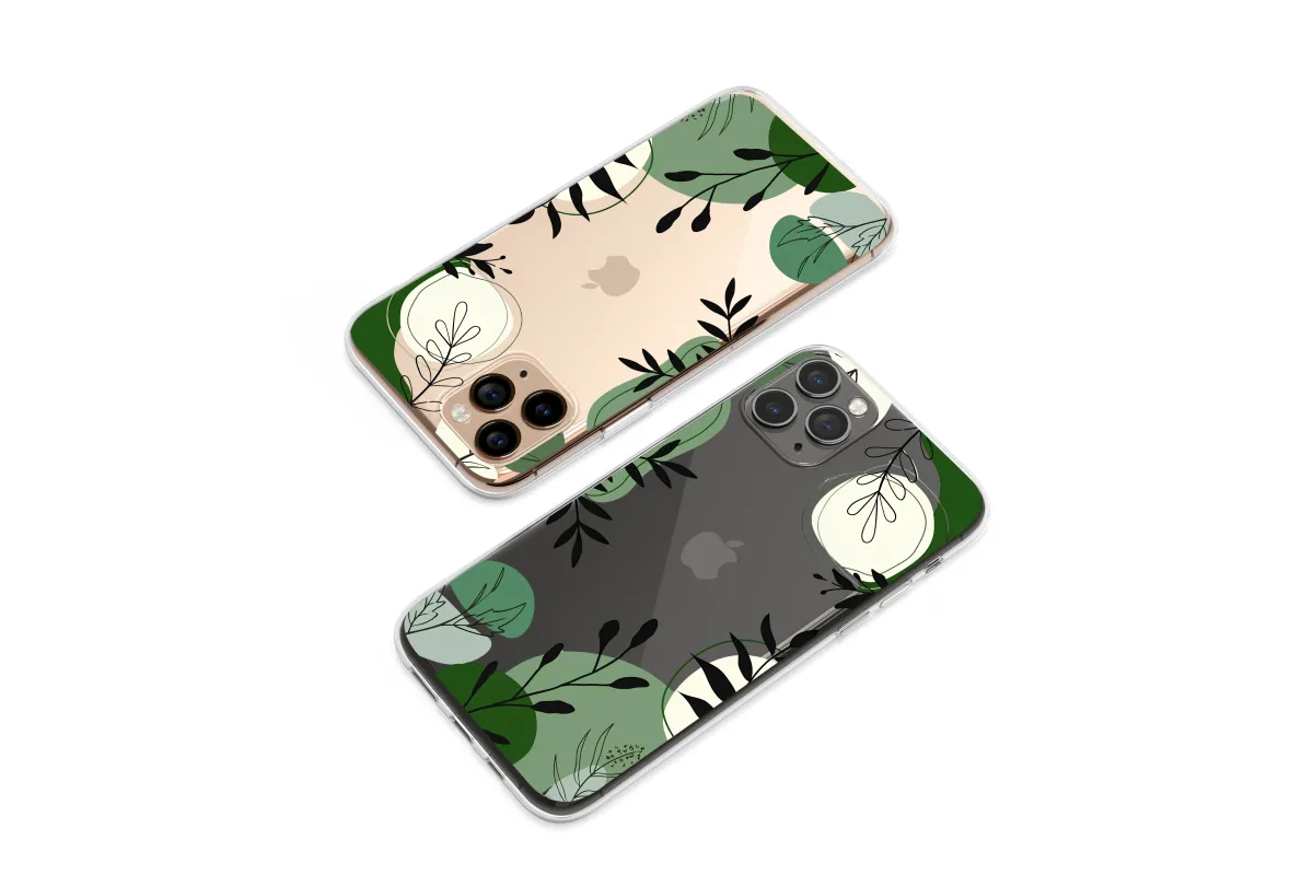 Clear In the Shadow of Leaves Phone Case iPhone Samsung Cover Pixel 6511 - Image 1
