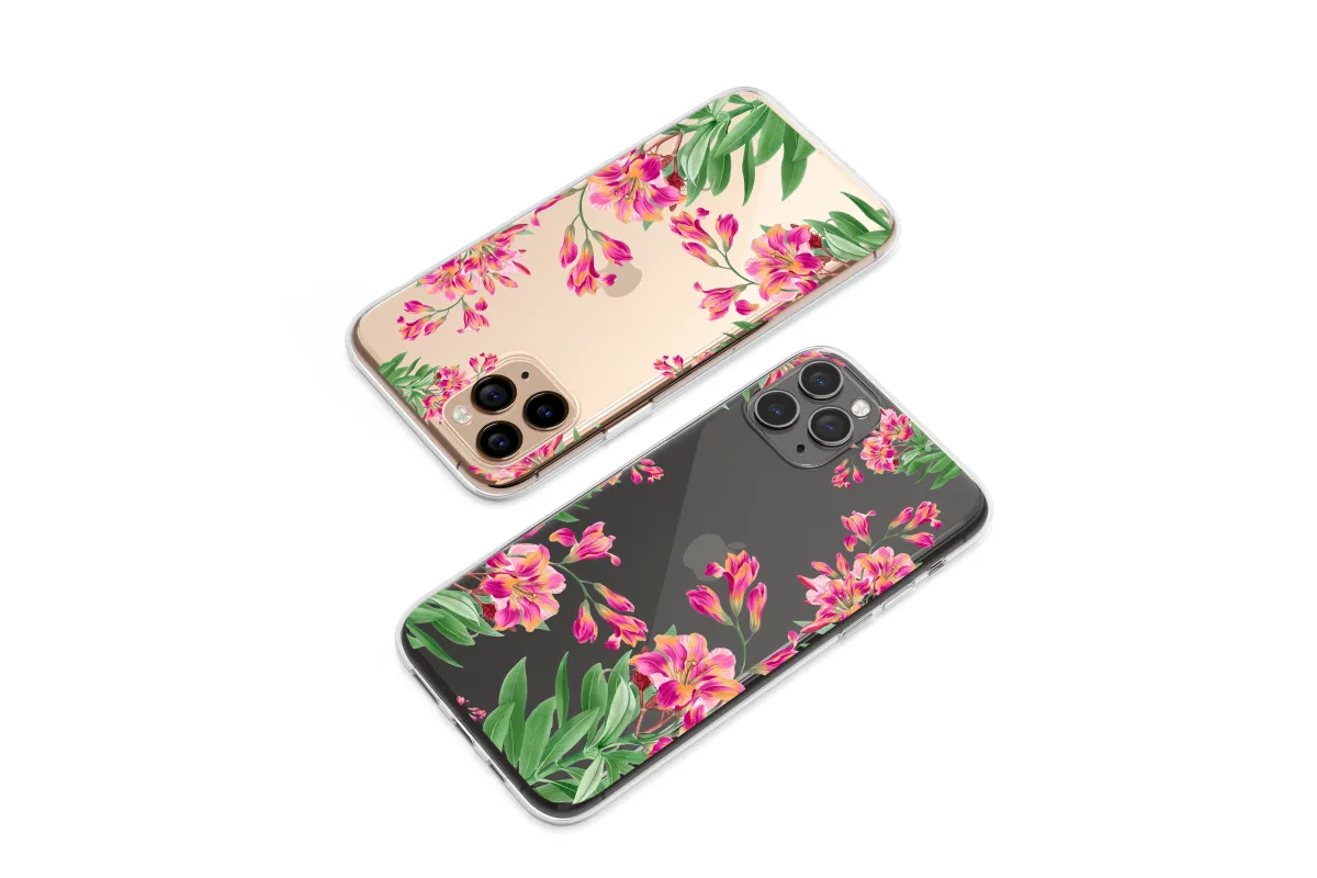 Clear Lush Blooms of the Night Phone Case iPhone Samsung Cover Pixel 6510 - Image 1