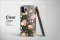 Clear Midnight Bloom Glitch Floral Design Phone Case iPhone Samsung Cover Pixel 6983 - Image 3