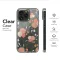 Clear Midnight Bloom Glitch Floral Design Phone Case iPhone Samsung Cover Pixel 6983 - Image 6