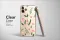 Clear Midnight Bloom Pixelated Floral Art Phone Case iPhone Samsung Cover Pixel 7228 - Image 2