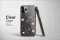 Clear Midnight Bloom Pixelated Floral Art Phone Case iPhone Samsung Cover Pixel 7228 - Image 3