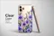 Clear Midnight Bloom Purple Cosmos Garden Phone Case iPhone Samsung Cover Pixel 7236 - Image 2
