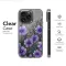 Clear Midnight Bloom Purple Cosmos Garden Phone Case iPhone Samsung Cover Pixel 7236 - Image 6