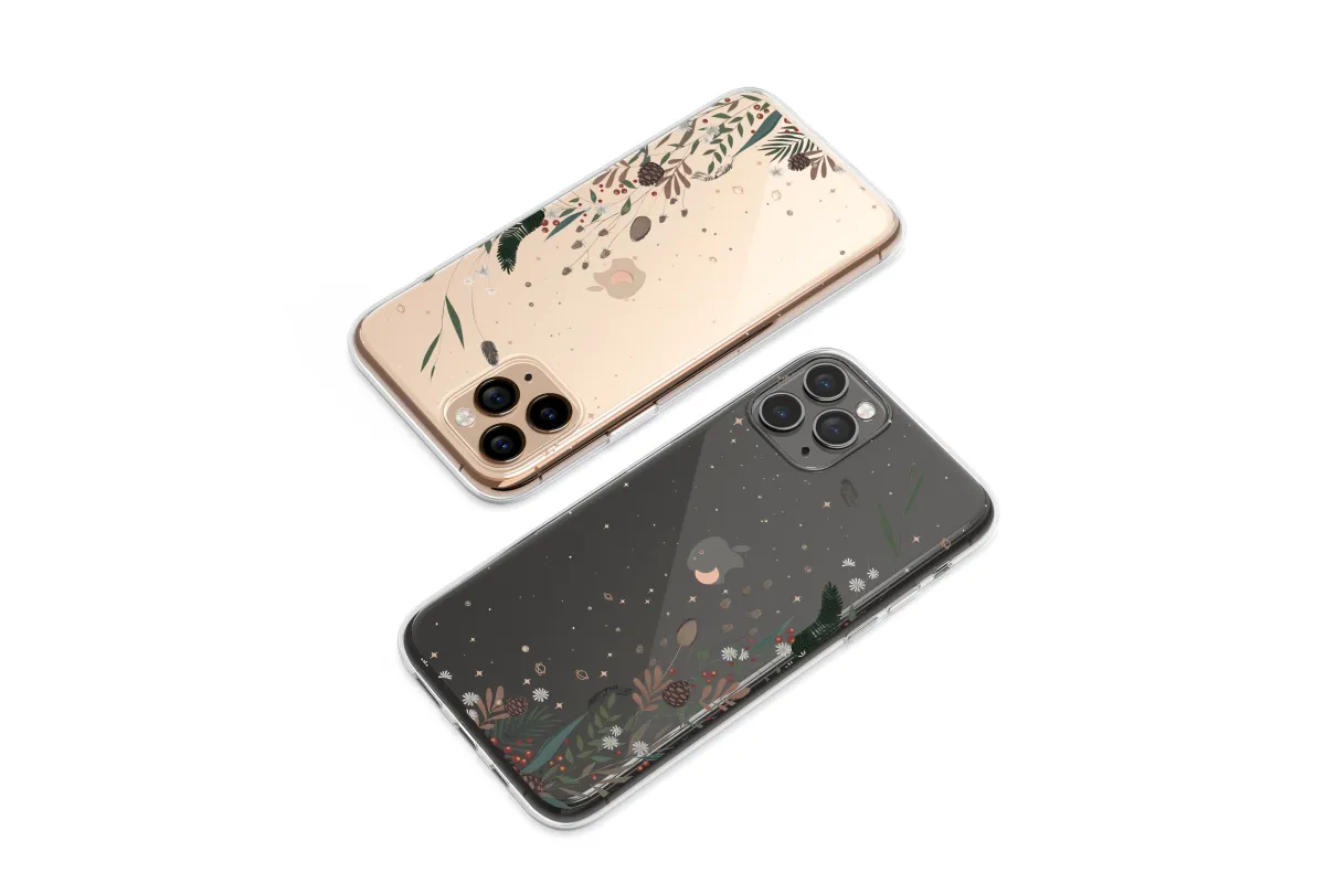 Clear Midnight Celestial Garden Phone Case iPhone Samsung Cover Pixel 6211 - Image 1