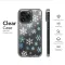Clear Midnight Frost Snowflake Cascade Art Phone Case iPhone Samsung Cover Pixel 8008 - Image 6