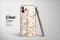 Clear Midnight Garden of Mocha Blooms Phone Case iPhone Samsung Cover Pixel 6459 - Image 2