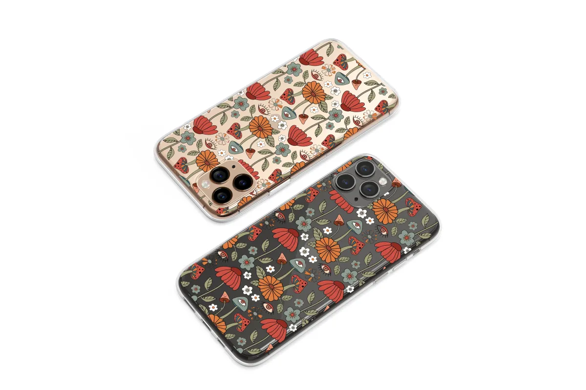 Clear Midnight Garden of Mystic Visions Phone Case iPhone Samsung Cover Pixel 6249 - Image 1