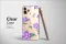 Clear Midnight Garden Purple Floral Blooms Phone Case iPhone Samsung Cover Pixel 7238 - Image 2
