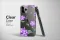 Clear Midnight Garden Purple Floral Blooms Phone Case iPhone Samsung Cover Pixel 7238 - Image 3