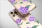 Clear Midnight Garden Purple Floral Blooms Phone Case iPhone Samsung Cover Pixel 7238 - Image 4