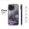 Clear Midnight Garden Purple Floral Blooms Phone Case iPhone Samsung Cover Pixel 7238 - Image 6