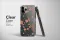Clear Midnight Meadow Wildflower Linocut Art Phone Case iPhone Samsung Cover Pixel 7103 - Image 3
