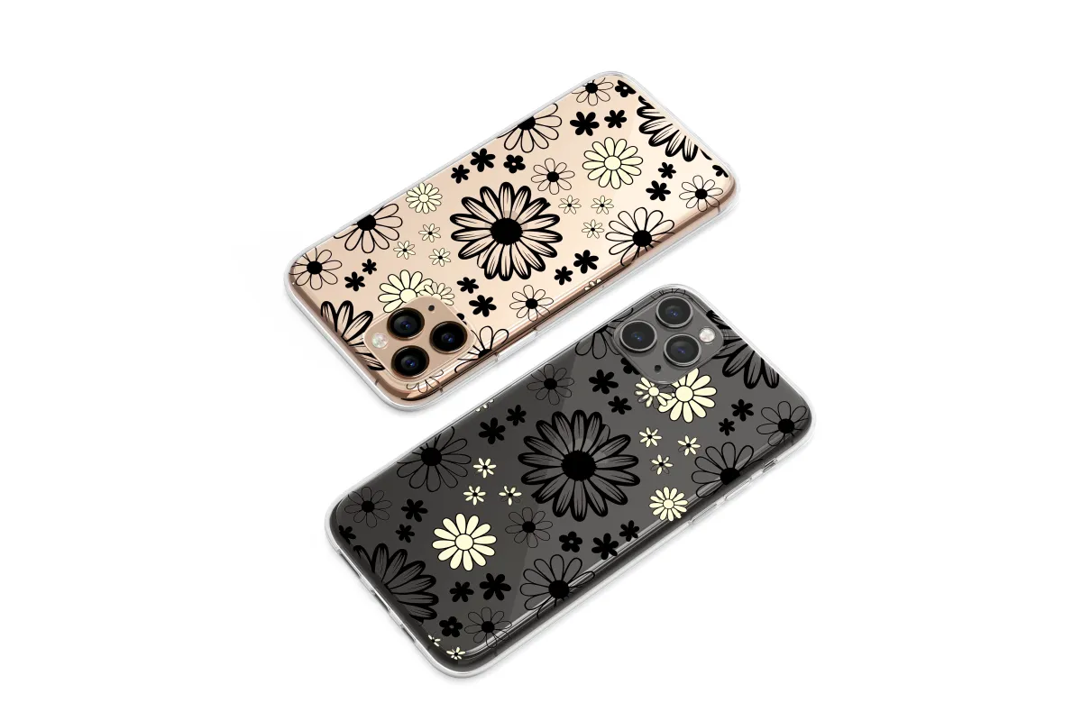 Clear Midnight Pop Daisy Dream Phone Case iPhone Samsung Cover Pixel 6449 - Image 1