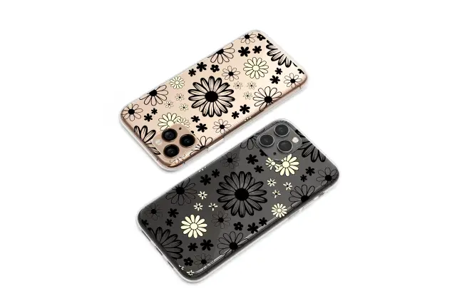 Clear Midnight Pop Daisy Dream Phone Case iPhone Samsung Cover Pixel 6449