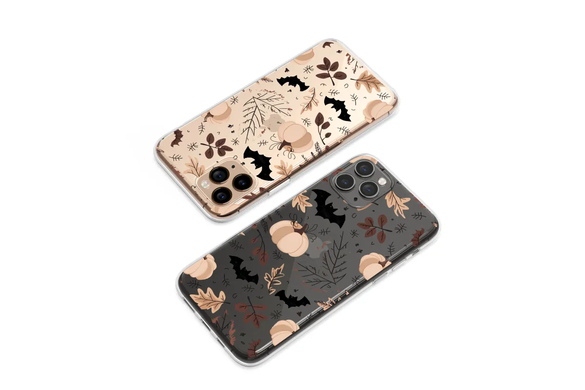 Clear Midnight Pumpkin Patch Dream Phone Case iPhone Samsung Cover Pixel 7181 - Image 1