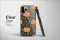Clear Midnight Pumpkin Patch Floral Pattern Phone Case iPhone Samsung Cover Pixel 7459 - Image 3