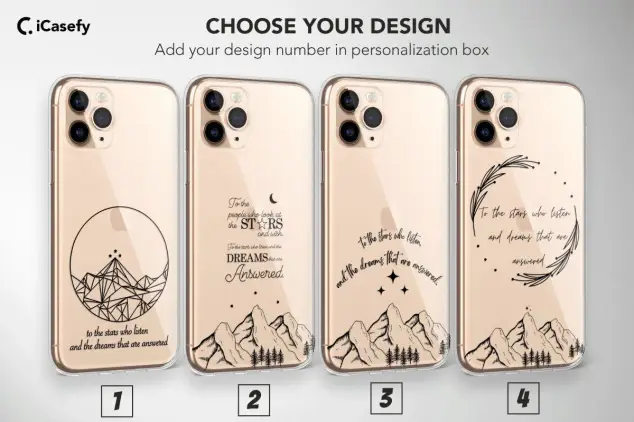 Clear Night Court Phone Case Acotar Acomaf Cover 2