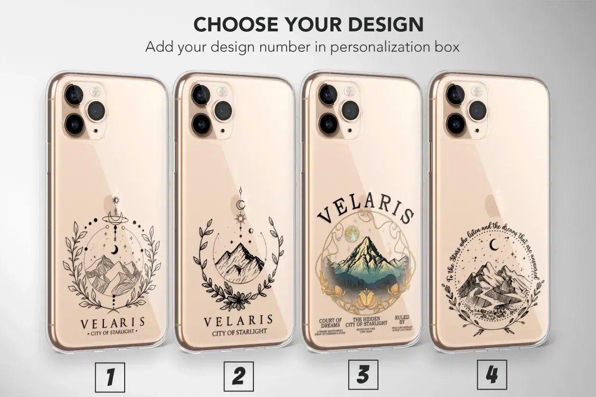 Clear Night Court Phone Case Acotar Acomaf Cover  6 - Image 1
