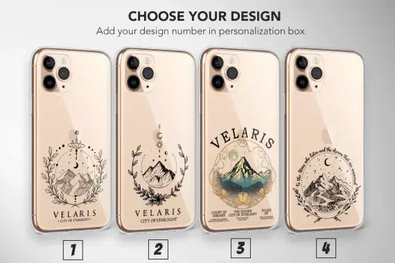 Clear Night Court Phone Case Acotar Acomaf Cover  6 - Image 1
