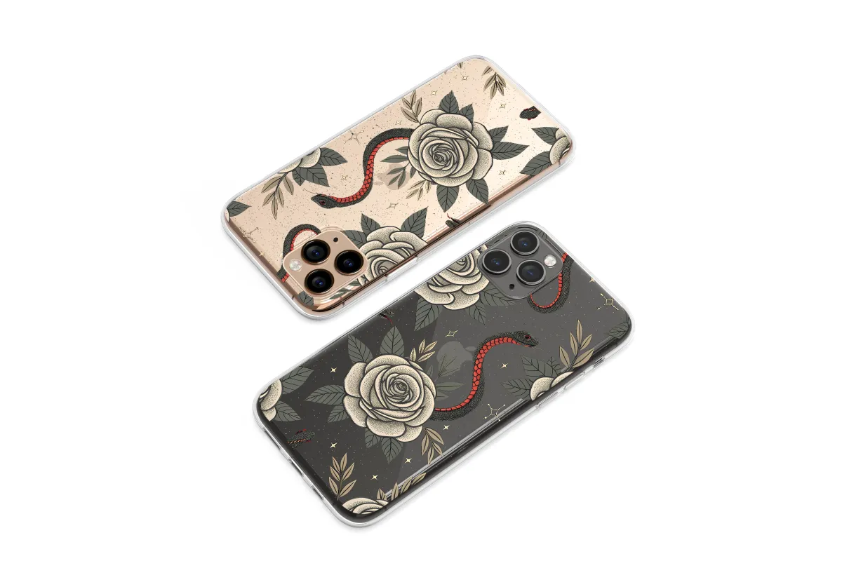 Clear Night Garden of the Serpent Phone Case iPhone Samsung Cover Pixel 6222 - Image 1