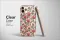 Clear Painterly Pink Wildflower Garden Art Phone Case iPhone Samsung Cover Pixel 7759 - Image 2