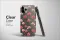 Clear Painterly Pink Wildflower Garden Art Phone Case iPhone Samsung Cover Pixel 7759 - Image 3